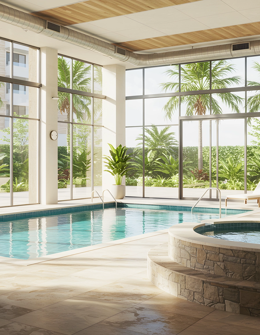 Oberoi Reality Sector 58 Indoor Heated Pool Amenity